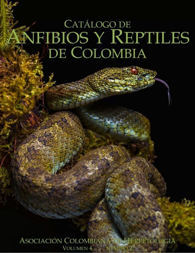 Catalogo de anfibios y reptiles en Colombia